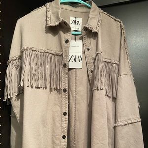 Grey Sequined Denim Jacket